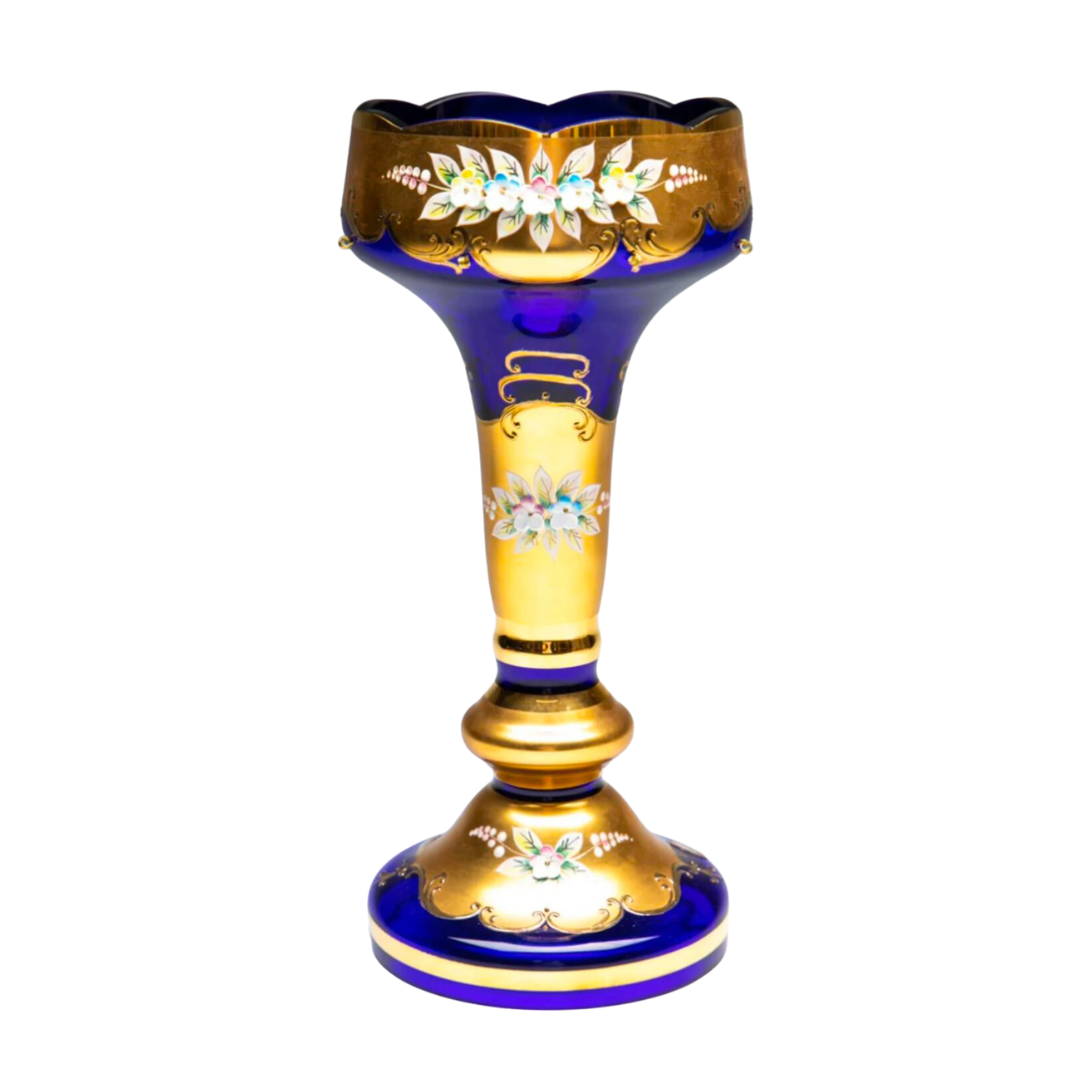 Gold and blue vase