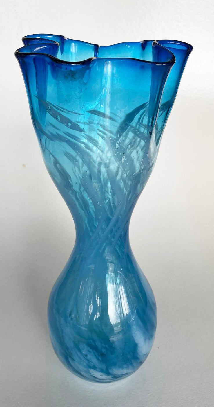 Blue swarm vase