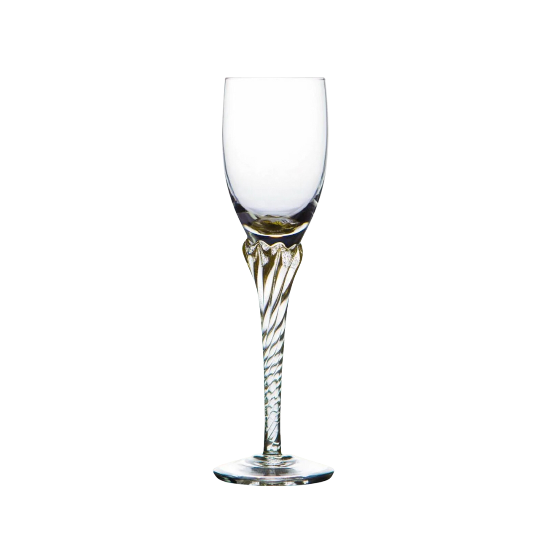 DRINKING GLASS CRYSTAL - FLUTE - SET OF 6