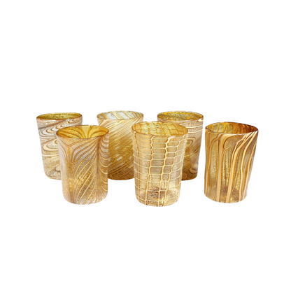 AMBER GLASSES SET - PURE SILVER