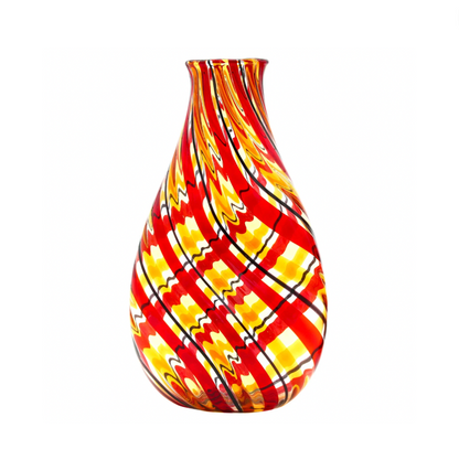 RED TWISTER - FILIGREE VASE