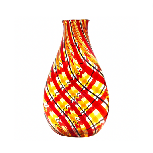 RED TWISTER - FILIGREE VASE