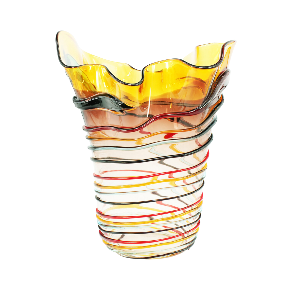 CALIFFONE STRIP MULTICOLOUR - GLASS VASE