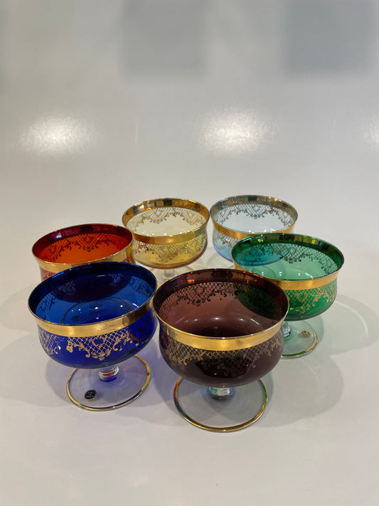 Vintage Italian champagne glasses $300
